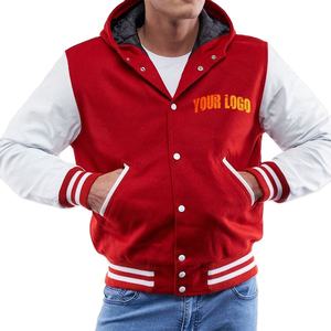 Vestes pour hommes avec logo personnalisé de qualité supérieure Veste chaude et durable Manteau Letterman Veste universitaire unisexe en coton pour hommes - Product Image 1