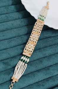 Bracelet en moissanite poli, magnifique, idéal pour les soirées, les mariages, les tenues décontractées, complète les tenues ethniques et occidentales - Product Image 5