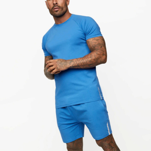 2025 qualité 100% coton Twin Set dernière conception Style personnalisé plaine doux col rond décontracté couleur unie court imprimé tricoté - Product Image 4