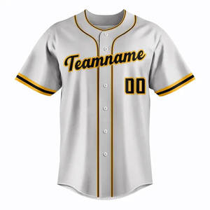 Camiseta de béisbol personalizada al por mayor 100% poliéster secado rápido malla transpirable camisa de moda logotipo cosido nombre disponible Tallas grandes - Product Image 1