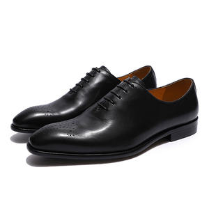Chaussures de mariage en cuir pour hommes, couleurs blanc et noir, design élégant, confortables, chaussures formelles pour le marié, fête de mariage, banquet - Product Image 5