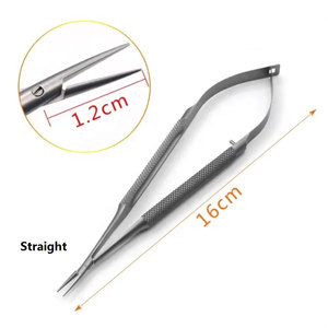 Ciseaux microscopiques ophtalmiques Endo Tech approuvés CE, en acier inoxydable, instruments oculaires à pointe acérée, manuels, microscopiques, droits - Product Image 3