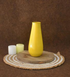 Nuevo diseño Premium Home Decor y artículos de decoración del hogar para la sala de estar Florero de color amarillo - Product Image 4