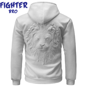 Sweat à capuche zippé pour hommes en coton épais polaire doublure douce conception chaude et confortable pour le style de rue et une utilisation en extérieur - Product Image 5