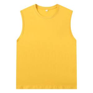 Vêtement de sport sans manches en coton 100% personnalisé avec logo imprimé, 180 g/m², pas cher, pour hommes, débardeur de sport - Product Image 6