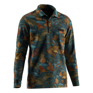 Camiseta informal de sublimación OEM Odm para hombre, camiseta de manga larga de alta calidad, camiseta Polo de Golf al por mayor, fibra de poliéster - Product Image 3