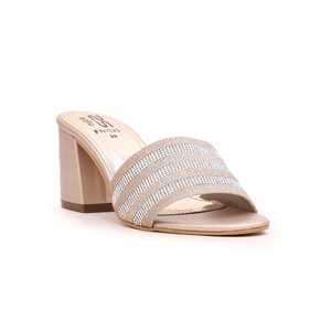 Golden FN7625 <b>Heeled</b> <b>Sandals</b> Elegant Slipper with Intricate Design - Product Image 3