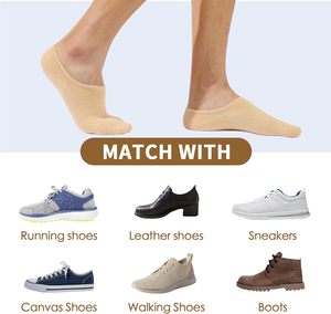 ถุงเท้ายาวถึงข้อเท้าสำหรับผู้หญิงและผู้ชาย, ถุงเท้าลำลองกันลื่นไม่ลื่นดีไซน์ใหม่ถุงเท้าซับในที่มองไม่เห็น - Product Image 6