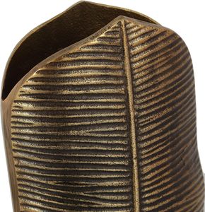 Modern Tall Gold Metal Craft <b>Vase</b> <b>Feather</b> Texture Elegant Aluminium Flower Decor for Home Office and Event Decor - Product Image 3