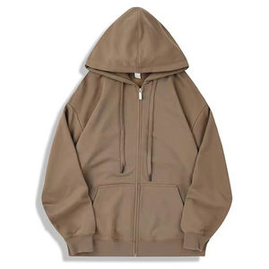 Wholesale Bulk Blank Hoodies & Sweatshirts | <b>Mens</b> Plus Size <b>Zip</b> <b>Up</b> Hoodie | Printed Graphic Drop Shoulder Hoodies - Product Image 2