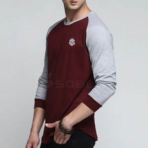 เสื้อยืดออกกำลังกายแขนยาวสำหรับผู้ชาย แบบสั่งทำพิเศษ เนื้อผ้าหนา คอกลม ถักจากโพลีเอสเตอร์/คอตตอน ระบายอากาศได้ดี แห้งเร็ว คุณภาพสูง - Product Image 2