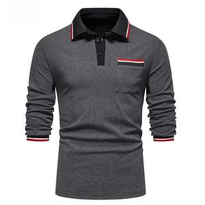 Men's Casual <b>Long</b> <b>Sleeve</b> for Shirt Solid 100% Cotton Canvas Fashionable <b>Golf</b> Style Single Piece Free Shipping - Product Image 2