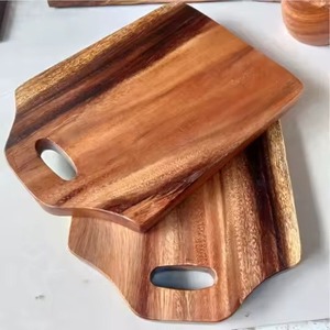 Planche à découper carrée multifonctionnelle en bambou de haute qualité, nouveauté, hachoir alimentaire de cuisine, bois d'acacia naturel - Product Image 3