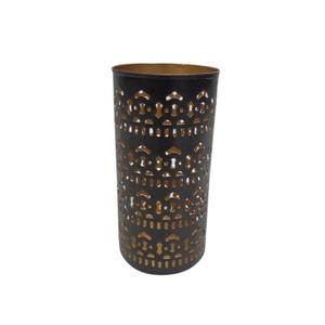 Best Iron Votive with Grey Stone <b>Large</b> Usable for Home Metal Votive <b>Candle</b> Jars Rustic Farmhouse <b>Candle</b> Votive Jar - Product Image 2