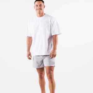 เสื้อยืดผ้าฝ้าย100% ลำลองสำหรับผู้ชายเสื้อยืดถักลายพื้น220กรัมพิมพ์โลโก้ด้านหน้าพิมพ์ดิจิตอล - Product Image 1