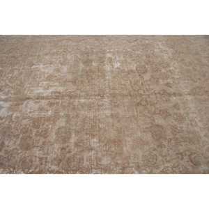 Vintage Rug, Oversize 9.6x12.6 ft Turkish Rug, <b>Brown</b> Ombr <b>Wool</b> Rug - Product Image 4