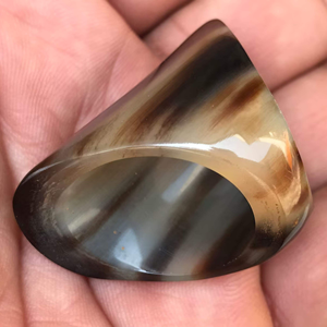 แหวนนิ้วหัวแม่มือรูปเขาควายดีไซน์ไม่ซ้ำใครของขวัญเครื่องประดับที่หรูหราและมีสไตล์สำหรับผู้หญิง - Product Image 3