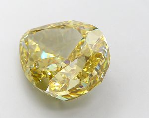 Diamant de laboratoire de 16,29 carats, taille poire, couleur jaune intense fantaisie, certifié IGI, bijoux haut de gamme, acheteurs en gros - Product Image 3