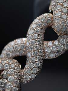 Pulsera de eslabones estilo hip hop con incrustaciones de diamantes de moissanita incoloros en plata de ley 925, joyería de lujo brillante para raperos, ideal para fiestas. - Product Image 2