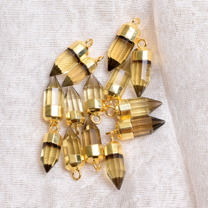 Quartz fumé naturel balle pendentif collier fournitures de fabrication de bijoux en gros usine directe accessoires de pierres précieuses en vrac - Product Image 6