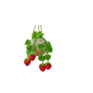 Pendentif de voiture moderne le plus vendu, panier suspendu tressé à la main, fleur décorative pour rétroviseur et intérieur, créatif - Product Image 1
