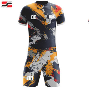 Nueva llegada mejor sublimación ropa deportiva 100% personalizar mejor diseño su propio conjunto de uniforme de fútbol camiseta de fútbol uniforme de fútbol - Product Image 3