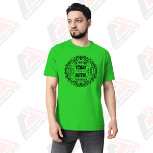 T-shirt confortable ultra doux essentiel pour hommes pour l'été Appliques écologiques Décoration Denim Batik Velours côtelé Options de tissu - Product Image 5