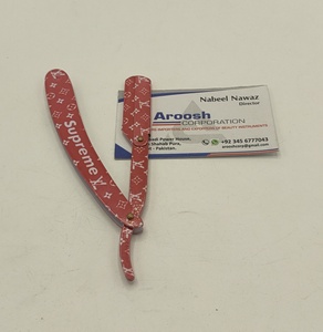 Vente en gros de rasoirs professionnels manuels en acier inoxydable avec logo personnalisé, lame unique, rasage humide réutilisable pour hommes, produit durable - Product Image 2