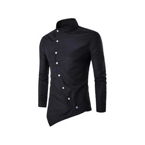 เสื้อเชิ้ตแขนยาวสำหรับผู้ชาย, เสื้อเชิ้ตแขนยาวสีขาวลำลองคลาสสิกคลาสสิก - Product Image 4