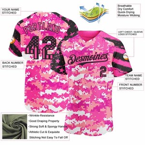 เสื้อเบสบอลพิมพ์ลายแบบกำหนดเอง ป้องกันรังสียูวี 100% โพลีเอสเตอร์ ระบายอากาศได้ดี ซับเหงื่อ หมายเลขทีม แขนสั้น สำหรับทุกเพศ - Product Image 2