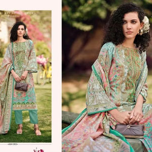 Vestido DE TRABAJO bordado de Salwar Kameez con estampado de algodón de primera calidad, precio al por mayor para ropa de fiesta, ropa india y pakistaní - Product Image 1
