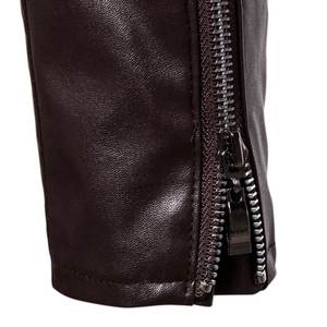 Blouson bombardier personnalisé Blouson en cuir pour homme Vente en gros OEM Blouson racer en cuir pour homme - Product Image 2