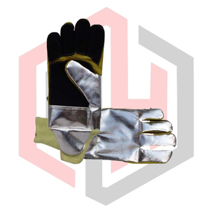 Gants de protection en cuir fendu pour la lutte contre l'incendie et le soudage TIG, résistants à la coupure, flexibles et aluminisés - Product Image 4