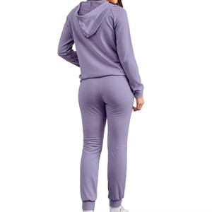 Conjunto Deportivo Informal de Invierno para Mujer, Diseño Sólido, Transpirable, 100% Algodón, Felpa, Cintura Elástica, Diseño de Alta Gama, Precio al por Mayor - Product Image 6