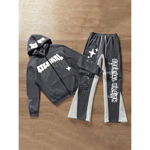 Trajes Deportivos de Invierno para Hombre, de Alta Calidad, Corte Regular, con Capucha, Lisos, al por Mayor, Ecológicos y Personalizables - Product Image 1