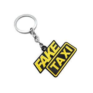 Keychain PVC nhà máy tùy chỉnh quảng cáo mềm PVC cao su vòng chìa khóa móc chìa khóa Keychain cao su Keyring Móc chìa khóa