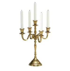 <b>Tall</b> New Trend Standing Candelabra Available in Black White & Gold Ideal for Holiday Decorations and Formal Dining <b>Table</b> Setup - Product Image 2