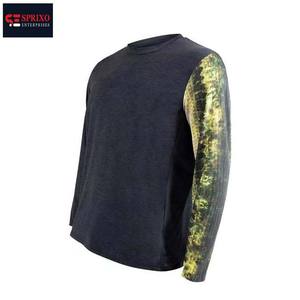 Camisa de pesca de manga larga de poliéster 100% de calidad superior Impresión de sublimación Anti-UV personalizada Secado rápido Impermeable para exteriores - Product Image 4