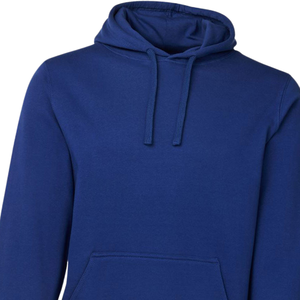 Sweat à capuche unisexe bleu royal en molleton de coton premium, uni, décontracté, streetwear, coupe classique, vente en gros - Product Image 6