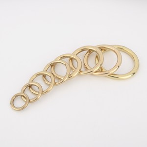 Boucle de boucle de cercle en laiton japonais de qualité supérieure 31*6mm joint torique pour sac à main collier en cuir artisanat-fabriqué au japon - Product Image 3