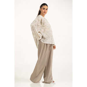 Chemises décontractées en lin à imprimé floral, coupe classique WM-CS-WS25-014 - Product Image 2