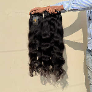 Extensiones de Cabello Natural Ondulado Suelto, Pelo Rizado Indio, Ondulado, Recto, Sin Procesar - Product Image 1