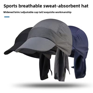 Casquette de cyclisme, de course à pied et de moto avec logo personnalisé, nouvelle conception, respirante, doublure de casque respirante, casquette en maille ondulée - Product Image 3