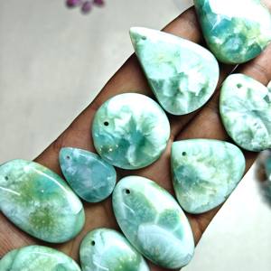 Cabochon d'hémimorphite naturel de haute qualité pierre précieuse en vrac pour la fabrication de bijoux lot de gros avec pierre de forage gratuite pierre de guérison - Product Image 4