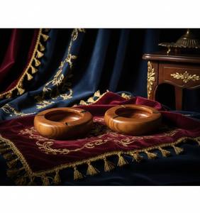 Highly Preferred Premium Quality American Style Round Wooden Desktop <b>Ashtray</b> for Stylish Home Decor at Low Cost Price - Product Image 1