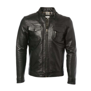 2024 hiver mode hommes haut tendance Slim Fit à capuche en cuir véritable veste longue surdimensionné conception support avant OEM en gros - Product Image 1