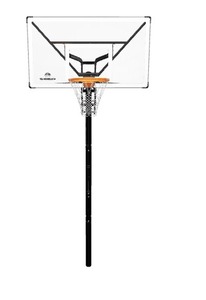 REMISE DE VENTE Panier de basket NXT 60 pouces à encastrer au sol avec hauteur réglable, panneau de basket-ball et conception QuickPlay - Product Image 4
