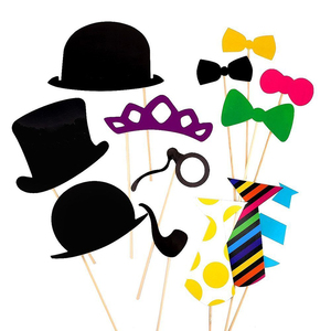 Accessoires de cabine photo d'anniversaire Funny Party Favor Stick Moustache Photo Booth Party Fun Wedding Favor - Product Image 3