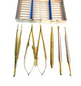Kit de Microcirugía Dogmatic International Castroviejo, Certificado CE, Reutilizable, Manual, de Acero Inoxidable, Instrumento Dental de Color - Product Image 1