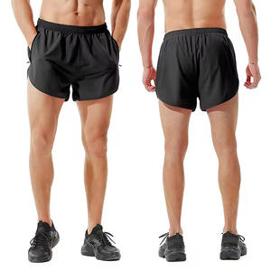 Pantalones Cortos Deportivos para Hombre, Transpirables, de Malla/Poliéster, Cintura Elástica, Holgados, de Secado Rápido, para Entrenamiento de Maratón - Product Image 1